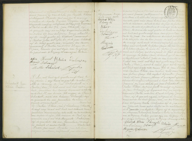 Commune de Pantin : registre des actes de mariage.