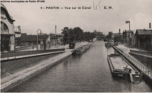 4. Pantin - Vue sur le canal (cinéma Pantin-Palace, chambre de commerce, E. Sigmund).
