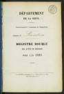 Commune de Pantin : registre des actes de mariage.