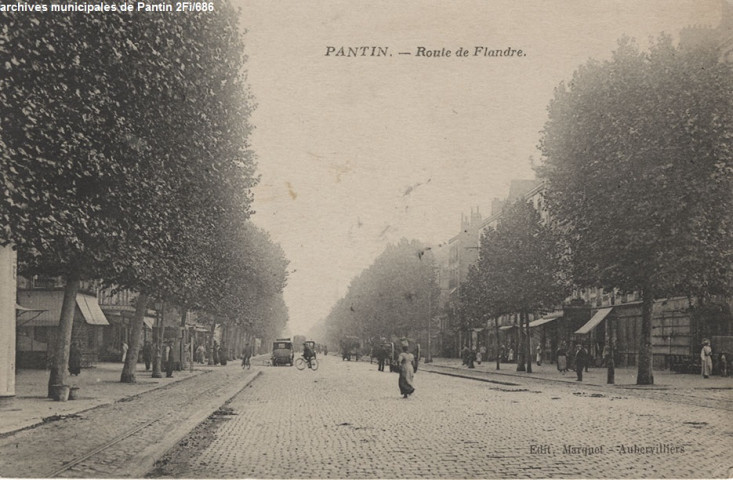 Pantin - Route de Flandre.