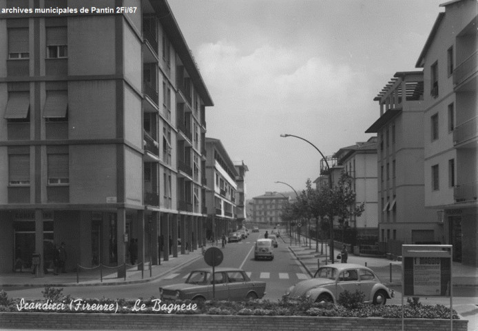 Une rue de Scandicci (Firenze), ville jumelée avec Pantin.