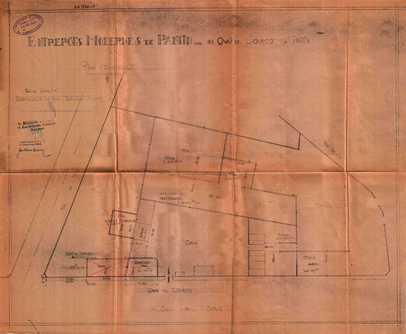 31 quai de l'Ourcq, agrandissement par la construction d'un bâtiment à usage commercial et industriel : permis de construire.