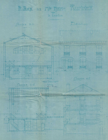Cité des Foyers et rue de la Petite-Prusse : permis de construire.