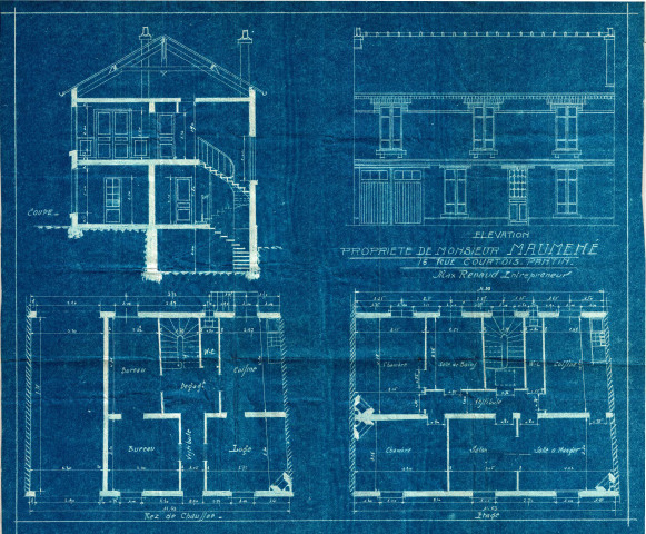 16 rue Courtois : permis de construire.