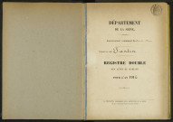 Commune de Pantin : registre des actes de mariage.