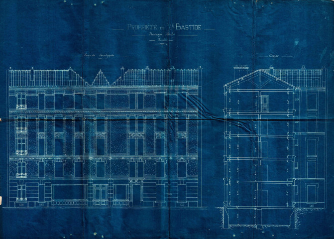 14 passage Roche, construction d'un immeuble de quatre étages : permis de construire.