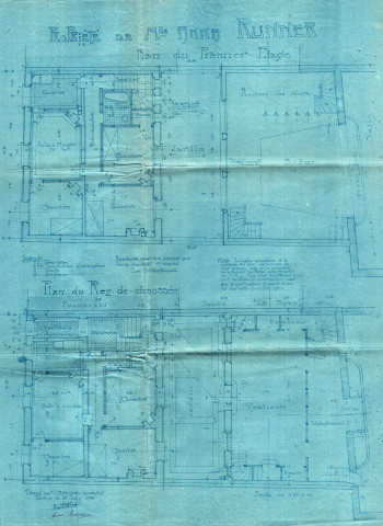 Cité des Foyers et rue de la Petite-Prusse : permis de construire.