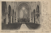 Pantin - Intérieur de l'église Sainte-Marthe.