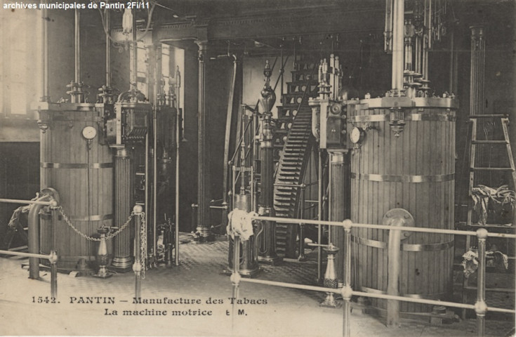 Manufacture des tabacs, machine motrice.