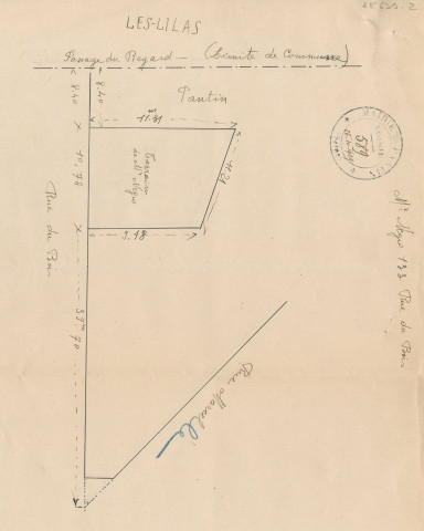 133 rue du Bois, projet de construction d'un pavillon : permis de construire.