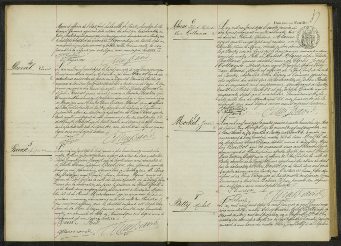 Commune de Pantin : registre des actes de décès.