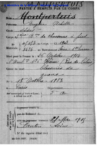 MAUPERTUIS Eugène Achille