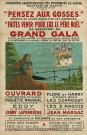 Grand gala de Noël au profit des prisonniers de guerre : affiche.