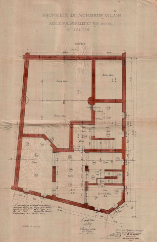 1 rue Méhul et rue Michelet, construction d'une maison et dépendances : permis de construire.