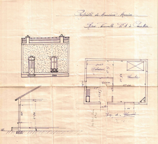 4 bis rue Roger-Gobaut [ancienne rue Nouvelle], construction d'une maison d'habitation : permis de construire.