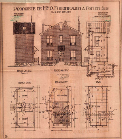 29-31 rue Boieldieu : permis de construire.