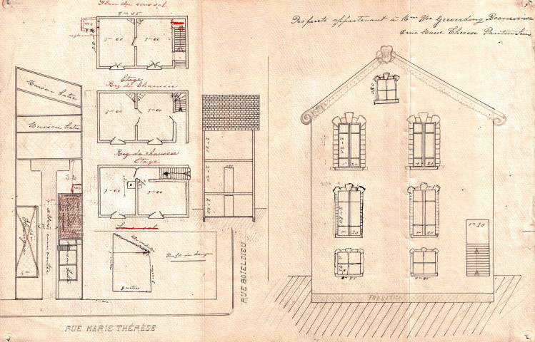 6 rue Marie-Thérèse : permis de construire.