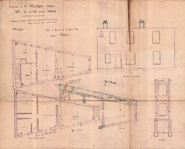 139 rue du Bois : permis de construire.