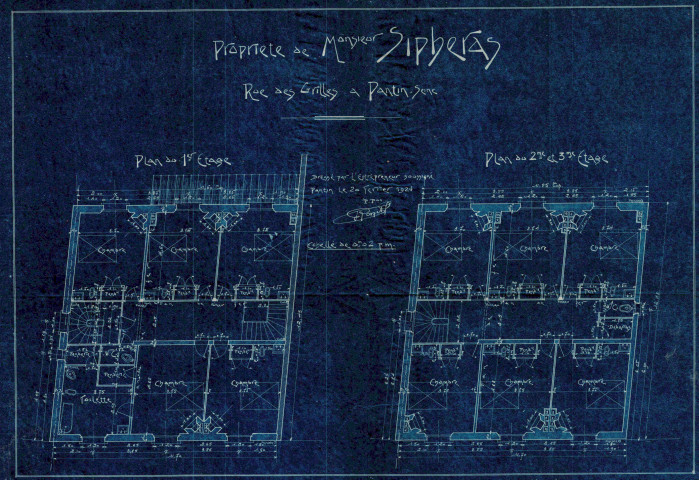 23 rue des Grilles : permis de construire.