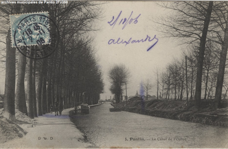 5. Pantin - Le canal de l'Ourcq.