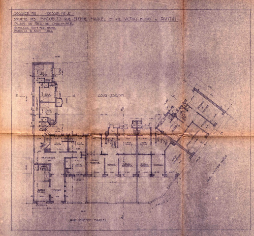 [28-30] rue Victor-Hugo et [39-41] rue Étienne-Marcel, construction d'un immeuble de rapport : permis de construire.