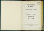 Commune de Pantin : registre des actes de décès.