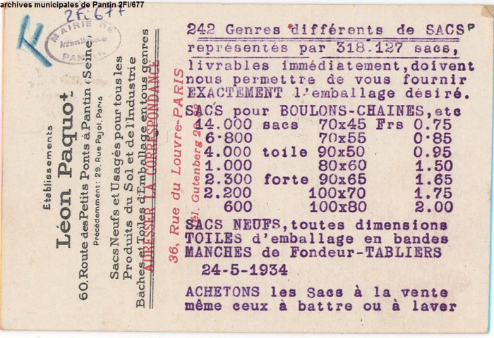 Établissements Léon Paquot.