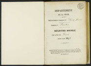 Commune de Pantin : registre des actes de décès.