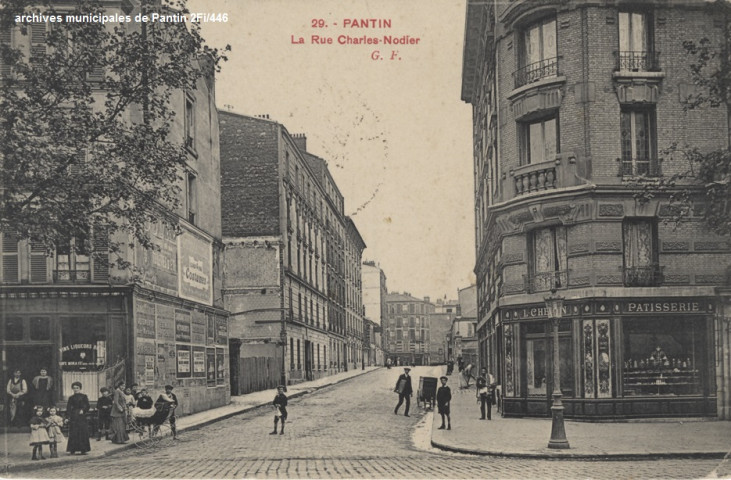 29. Pantin - La rue Charles-Nodier.