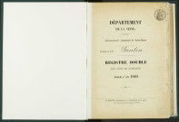 Commune de Pantin : registre des actes de naissance.