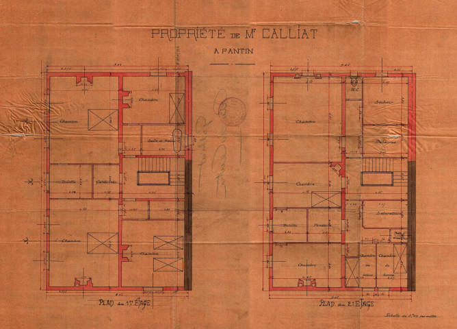 12 rue Jules-Auffret [ancienne rue du Centre], construction d'une usine et d'un pavillon : permis de construire.
