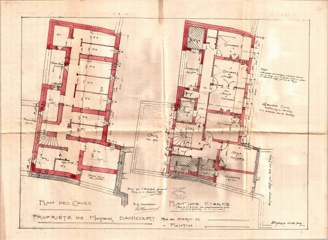 52 avenue Jean-Lolive [ancienne rue de Paris], construction d'un immeuble de rapport de cinq étages sur cour : permis de construire.