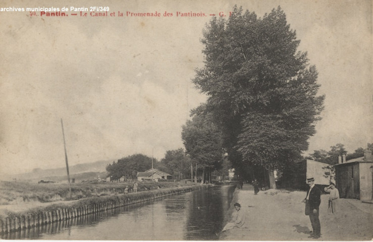 40. Pantin - Le canal et la promenade des Pantinois.