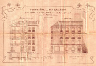 56 rue Rouget-de-Lisle et rue de Candale, construction d'un immeuble de cinq étages : permis de construire.