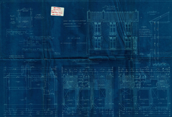 58 rue Denis-Papin : permis de construire.
