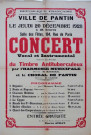 Concert vocal et instrumental au profit du timbre antituberculeux : affiche.