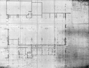 Centre administratif (devenu Centre national de la danse). - Projet de construction : plan du sous-sol.