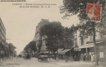 Pantin - Route d'Aubervilliers prise de la rue Berthier.