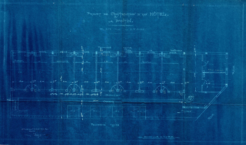 Avenue Anatole-France et rue Marie-Thérèse, projet de construction d'un hôtel : permis de construire.