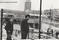 Construction de la chapelle, mars 1966 (chapelle Tous les saints).