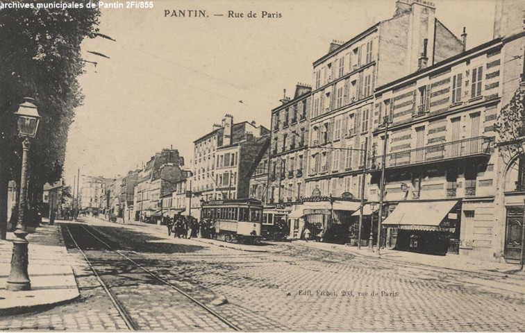 Pantin - Rue de Paris. (tramway).