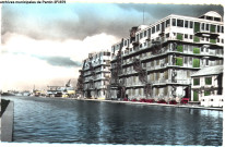 Le port et la gare routière internationale (magasins généraux de la chambre de commerce et d'industrie de Paris).
