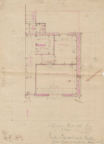 [35] rue Rouget-de-Lisle, construction d'une maison d'un étage : permis de construire.