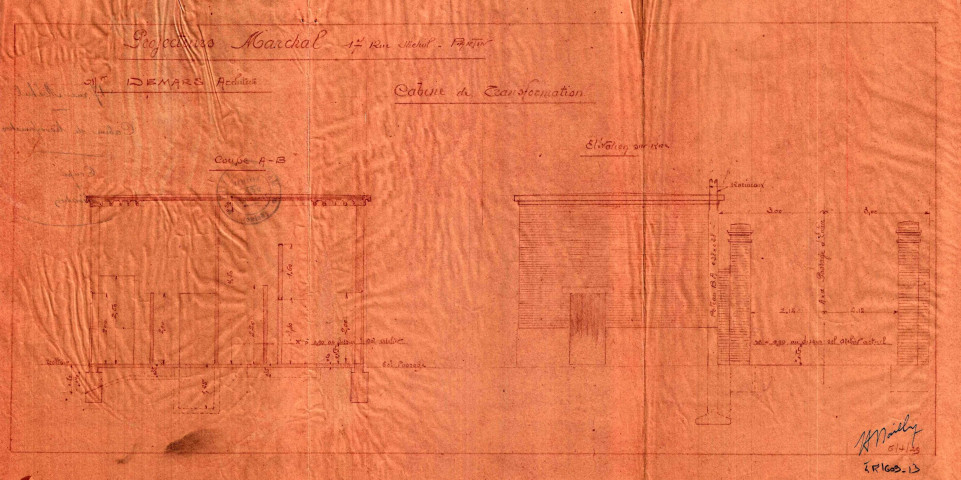 17 rue Méhul, construction d'une cabine de transformation : permis de construire.