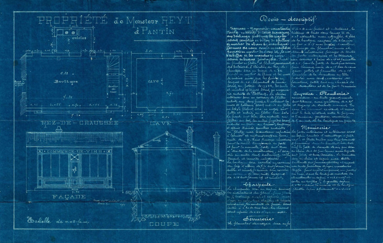 6 rue La Guimard [ancienne rue du Port], construction d'une maison : permis de construire.