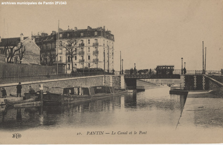 10. Pantin - Le canal et le pont.