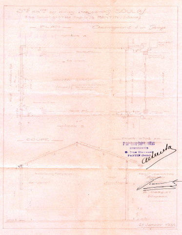 34 rue Magenta et 9 rue Davoust, aménagement d'un garage : permis de construire.