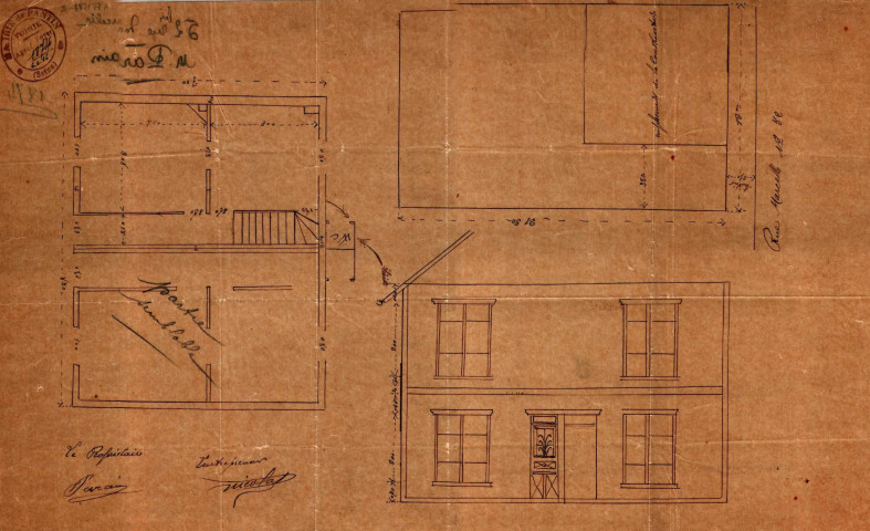 52 ter rue Marcelle [ancienne 52 rue Marcelle], construction d'un pavillon d'habitation d'un étage : permis de construire.