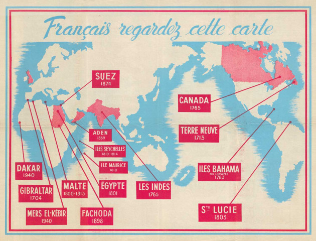 « Français, regardez cette carte » : affiche.