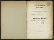 Commune de Pantin : registre des actes de mariage.